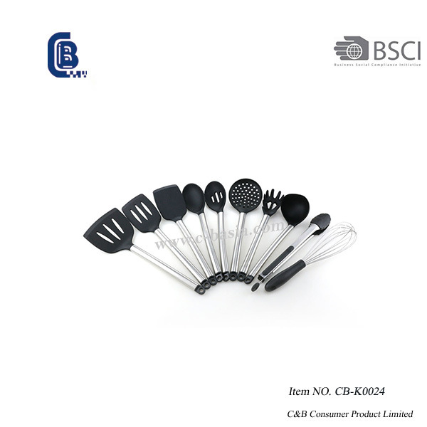 Conjunto de utensílios de cozinha de silicone 10 unidades, conjunto de ferramentas de cozinha