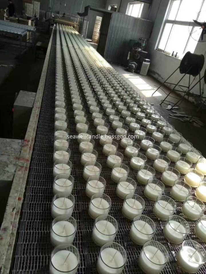 clear container candles