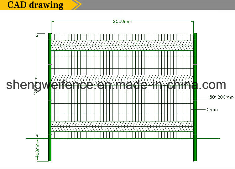 Applied Widely Efficient Triangle Bending Wire Mesh Fence