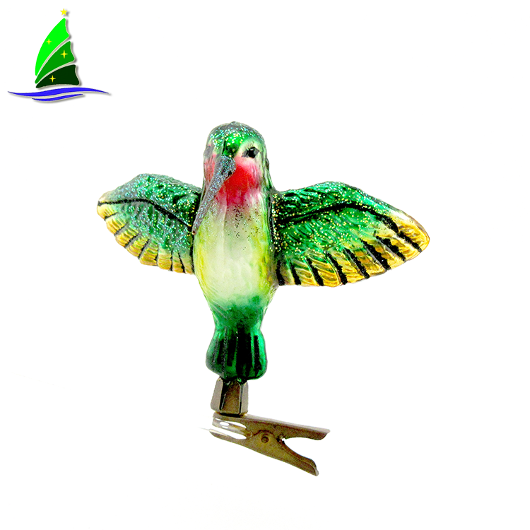 Ornamentos de vidro de beija-flor Hummingbird Glass Ornaments