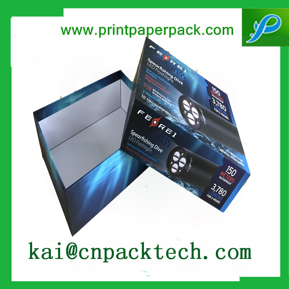 Customized Gift Packaging Paper Box Book Blue Black Packaging Box