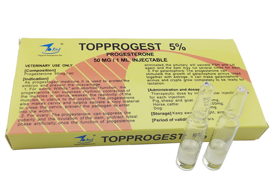 Veterinary Drugs of Progesterone Injection 50mg(1ml)