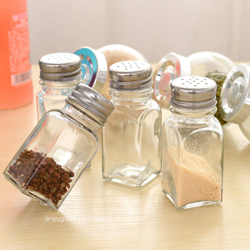 70ml Mini Condiment Glass Bottles for Storage Salt Spice
