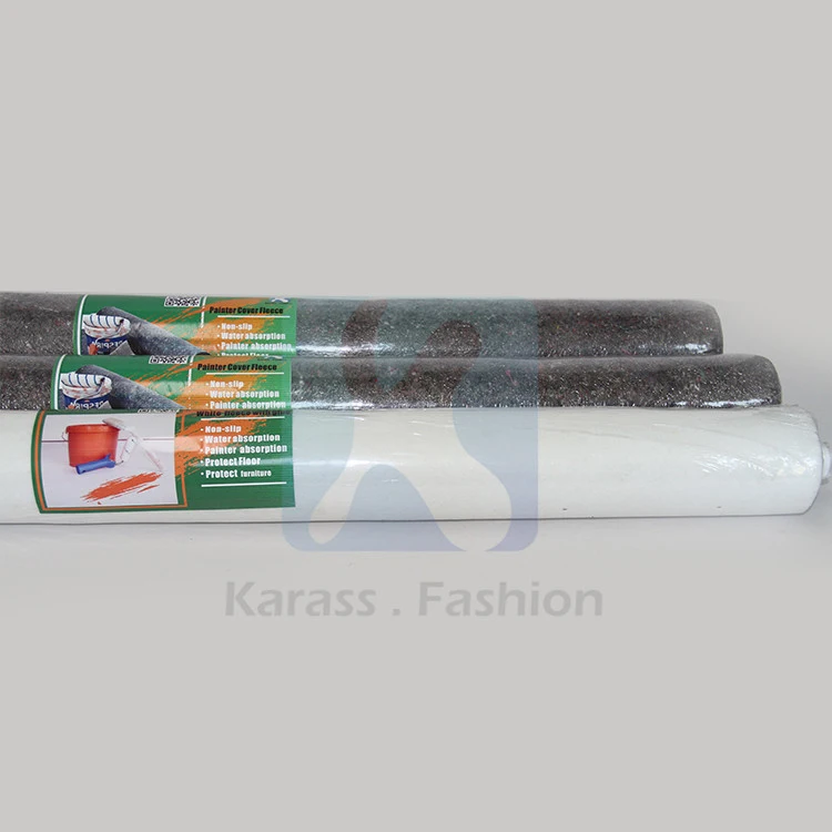 صوف أبيض لزج 180GSM و 160GSM لحماية الأرضية