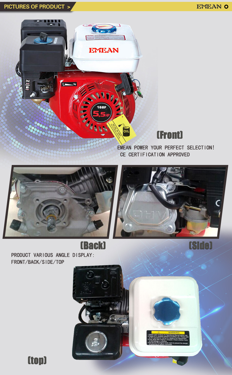 for Honda Gx160 5.5HP Gasoline Engine with CE Soncap