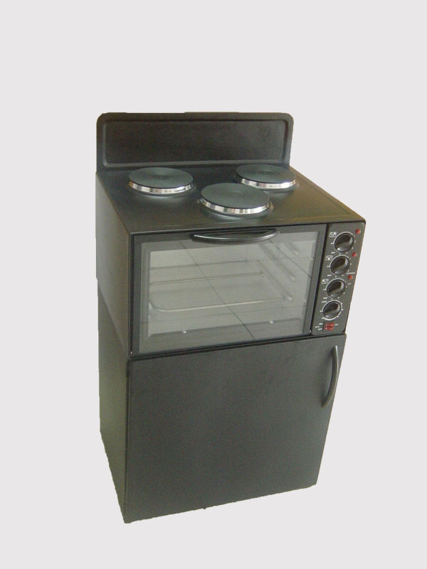 Electric Standing Stove Toaster Oven with Double Desk Case