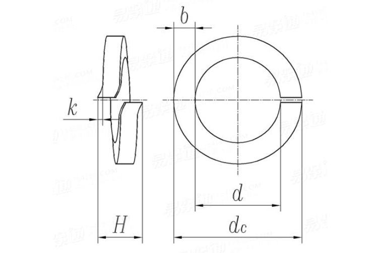 Stainless steel spring lock washers