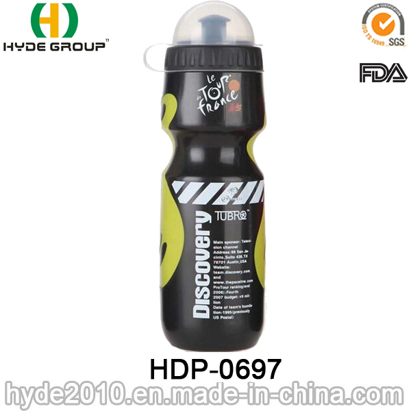 portable BPA Free PE Plastic Drinking Sports Water Bottle (HDP-0697)