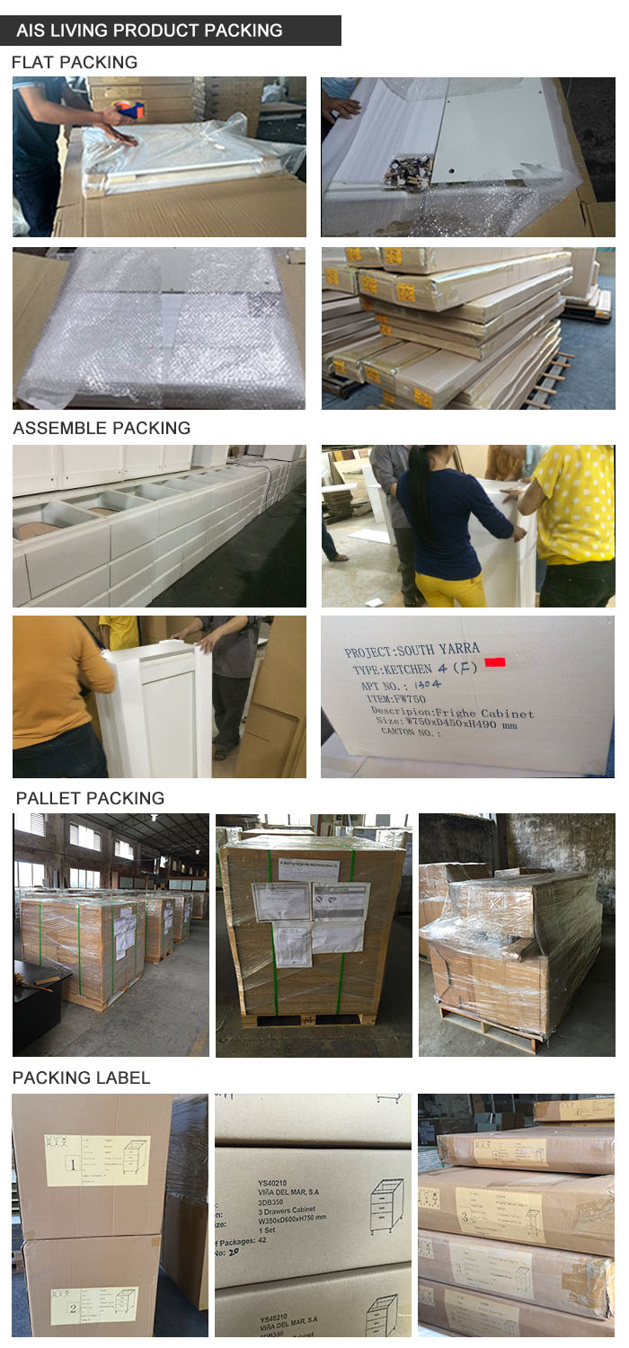 High Gloss White Kitchen Cabinet Furniture (AIS-K154)
