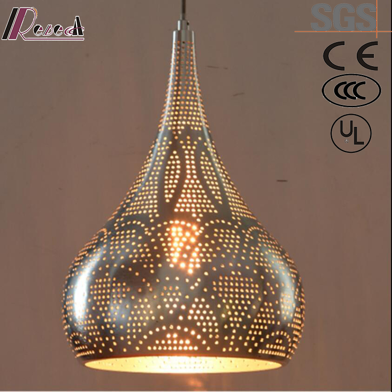 Ancient Gourd Hollow Gold LED Pendant Lighting with Restaurant