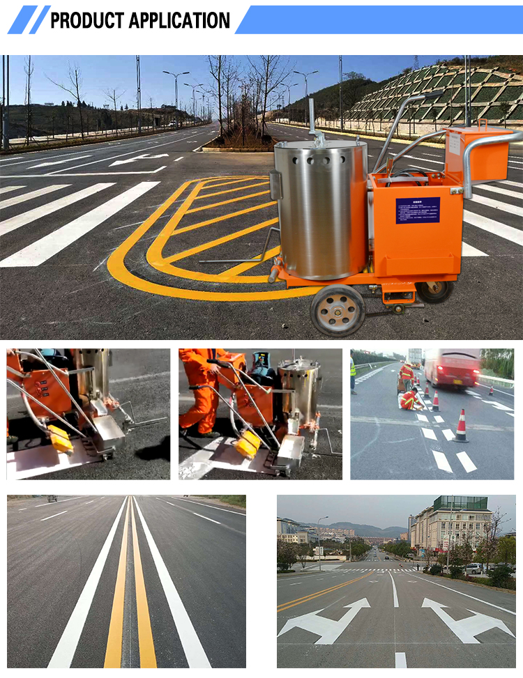 easy operate thermoplastic road marking machine