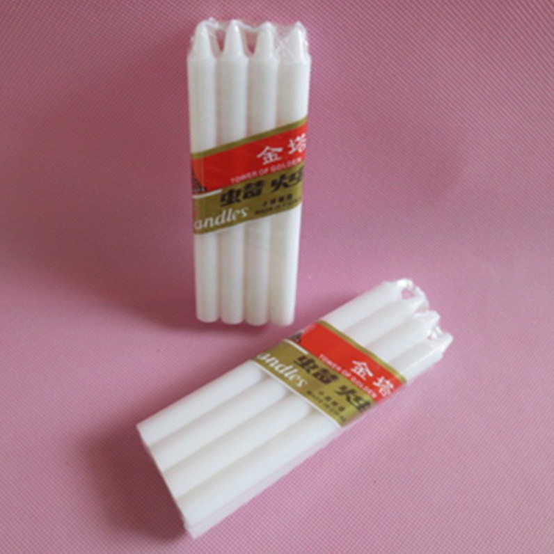 White Pillar candles 