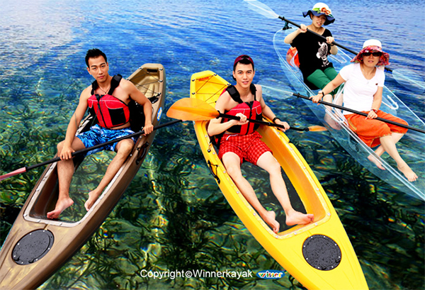 100% Clear Sit on Top Transparent Kayak (VUE-1)