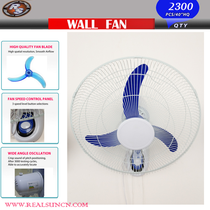 New Model 18inch Wall Fan with Two Pull Line