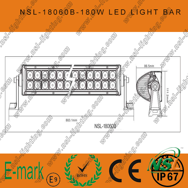 30inch CREE 180W LED Light off Road Light Bar, 180W LED Light Bar for Trucks