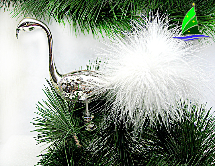 Ornamentos de flamingo de vidro Glass flamingo Ornaments