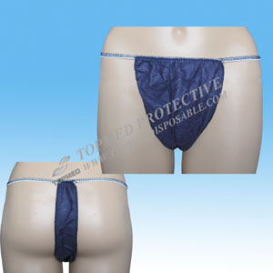 Disposable Briefs Nonwoven T-Briefs with Lace, Sanitary Brief Disposable with Ce FDA ISO