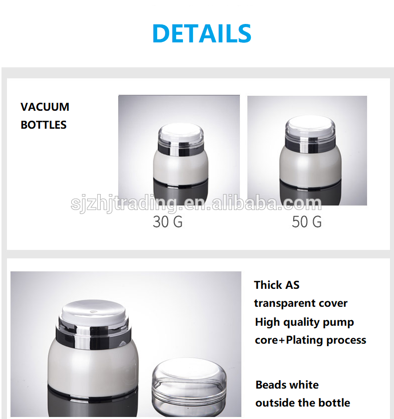 High-grade Korean pearl white acrylic cream bottles