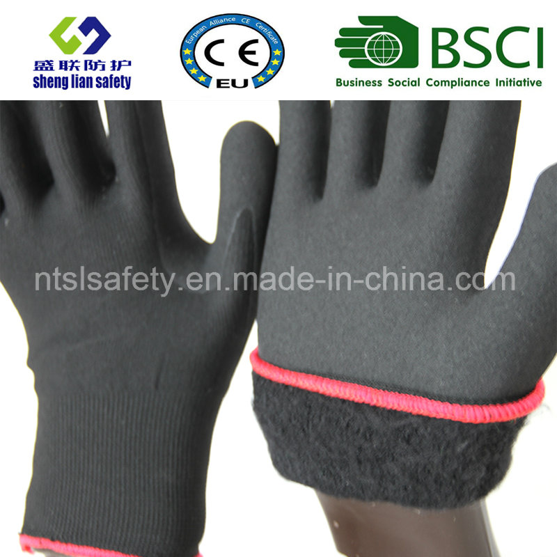 Nitrile Coating, Sandy Finish Safety Work Gloves (SL-NS113)