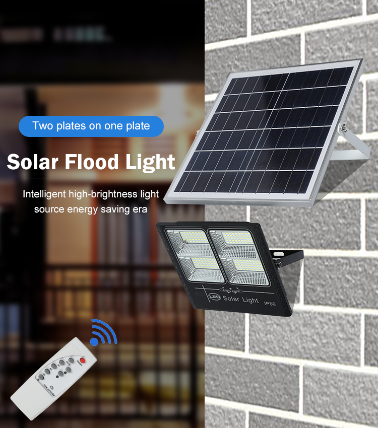 Led solar flood light