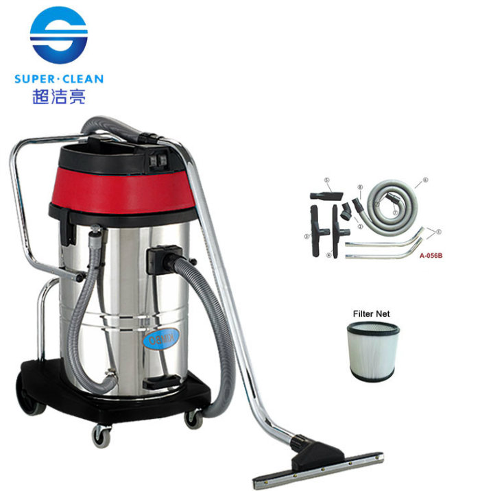 Kimbo 60L Stainless Steel Wet and Dry Vacuum Cleaner with Tilt