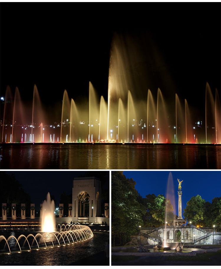 LED fountain lights for theme parks