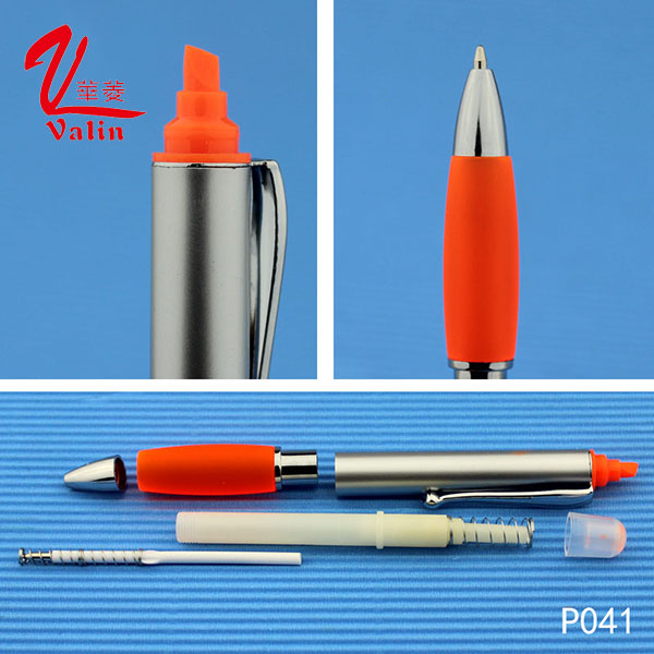 High Quality Highlighter Pen Customized Logo Plastic Pen on Sell