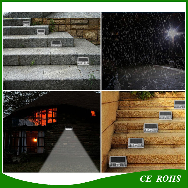 9LED Solar LED Wall Mounted Waterproof Motion Sensor and Dim Solar Light Solar Outdoor Garden Stair Gate Yard Path Lamp