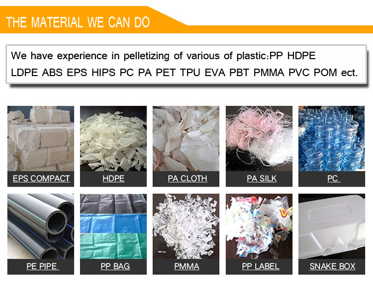 plastic pellets making machine