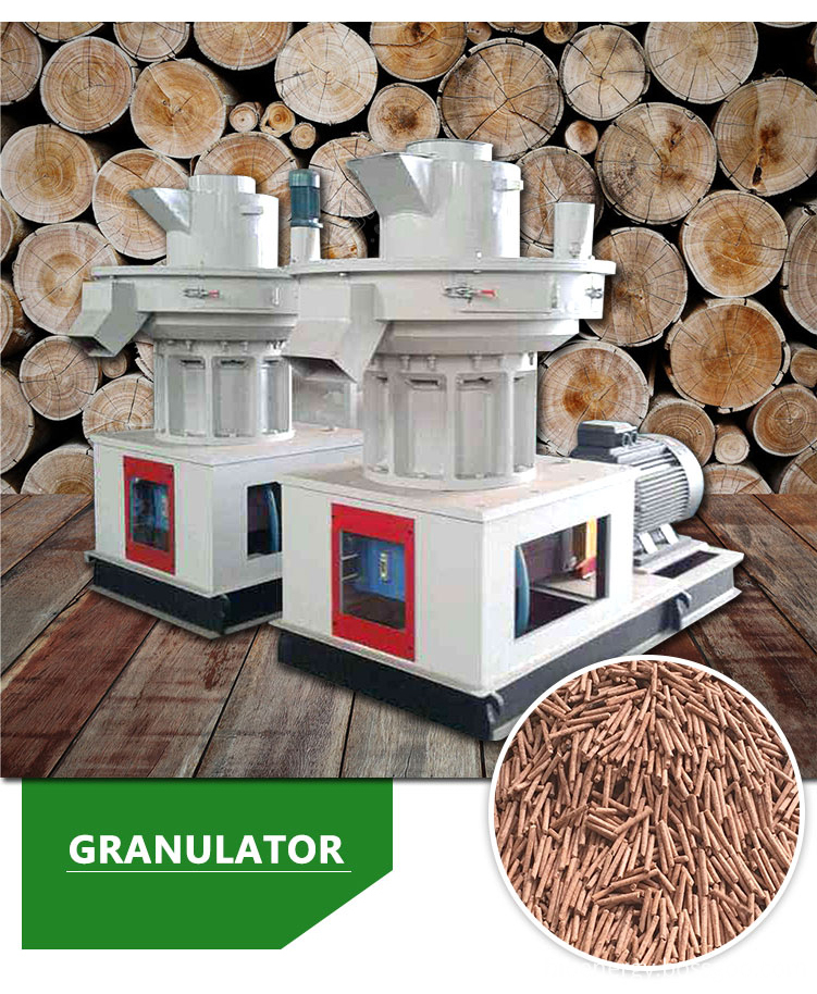 Diesel engine biomass wood pellet machine