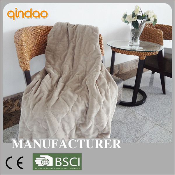 Ce Approved Electric Throw Flannel Blanket with Timer and Preheating