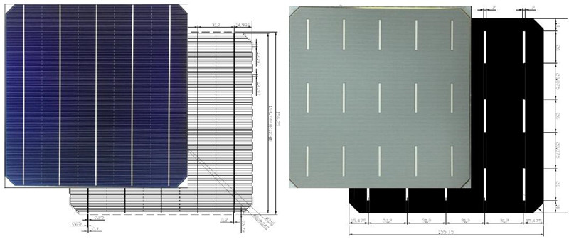 High Efficiency 21%-24% solar cell with 5BB