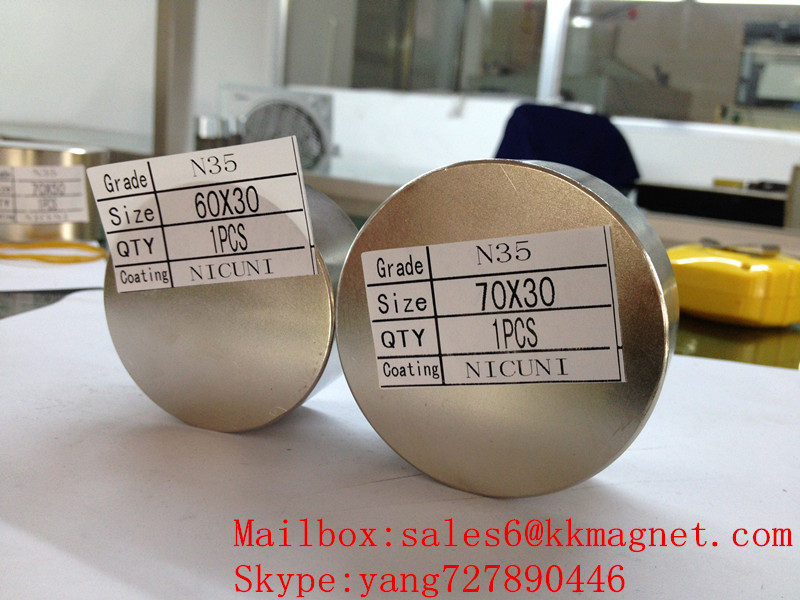 neodymium magnet water magnet 60X30 N35 60*30 N42 60*30