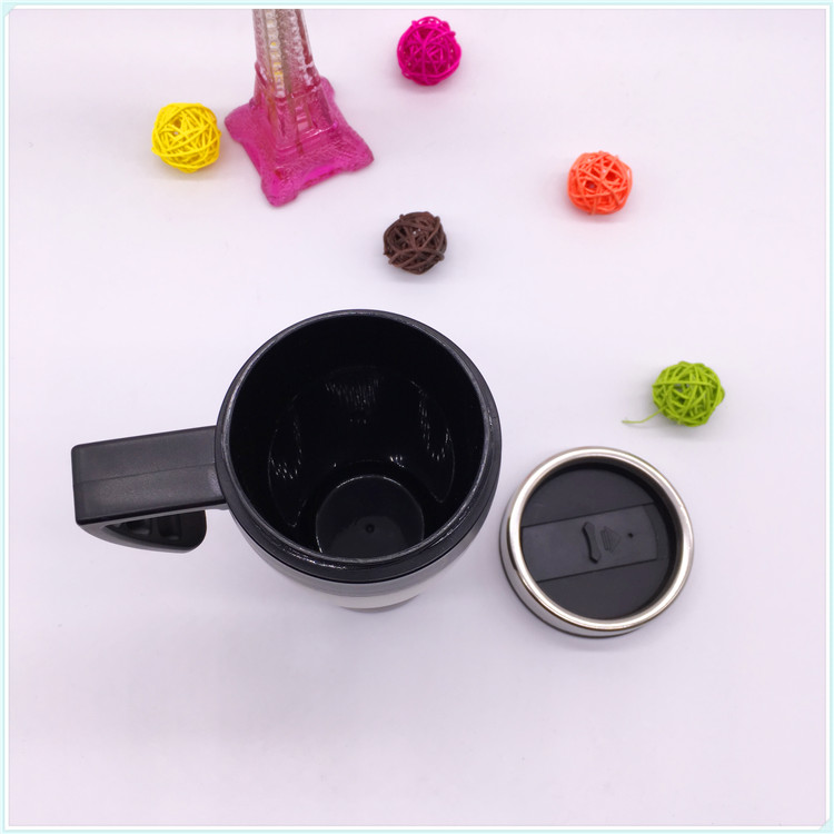 Leakproof Button Lid Double Wall Insulated Mug with Plastic Handle (SH-SC39)