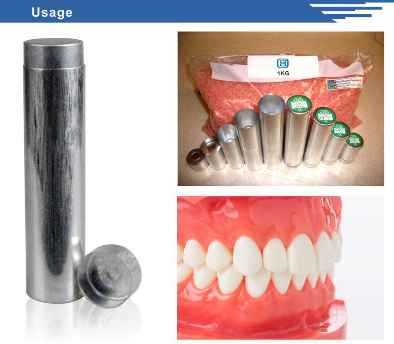 Flexbile Dentures Cartridge Tube for Dental Lab