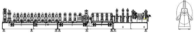 Purlin C et Z faisant la machine pour la structure de construction