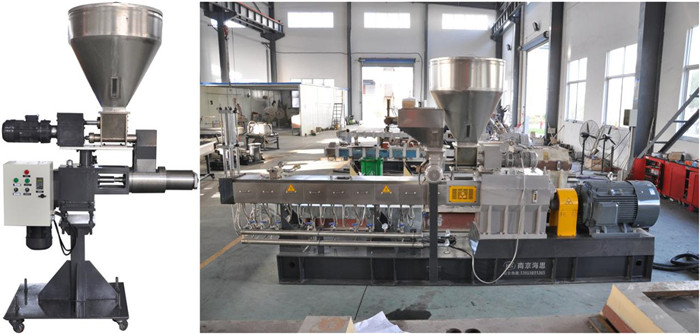 Nanjing Haisi TPU TPR Tpo Plastic Granule Extruder Machine Price