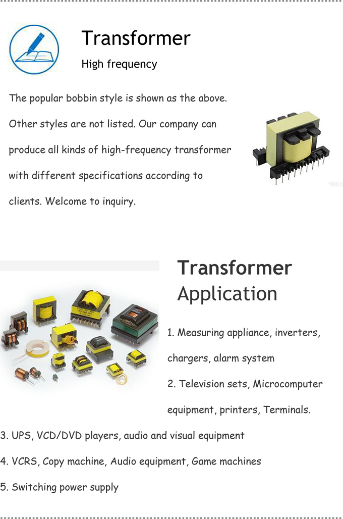 Top Sell with RoHS Small High Voltage Electrical Transformer