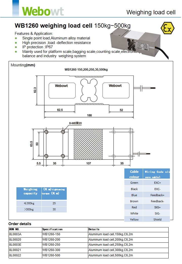 Einzelpunkt-Wägezelle Single Point Load Cell