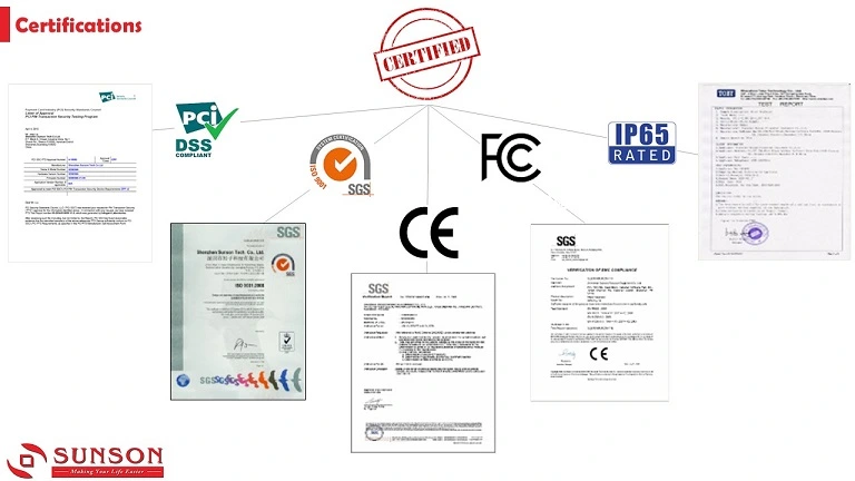 واٹر پروف IP65 انفارمیشن کیوسک میٹل کی بورڈ