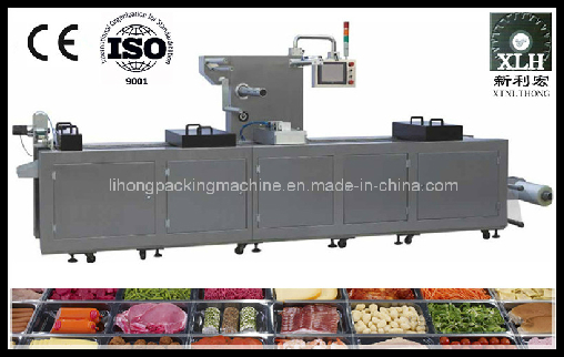 Dlz-320 Full Automatic Continuous Stretch Cooked Food Vacuum Packaging Machine