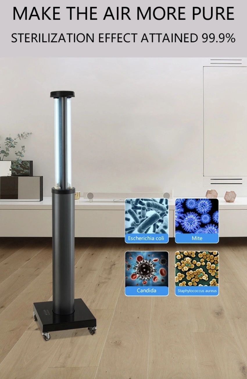 Lampe de stérilisation UV 360 degrés de lumière de stérilisateur ultraviolet à l'ozone avec lampe germicide UV télécommandée