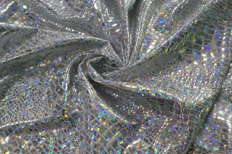 Hologram Foil Beachwear Fabric