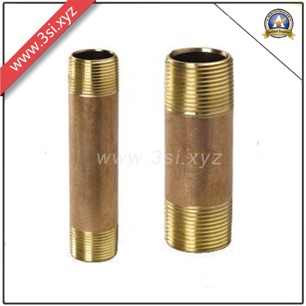 Brass Forged Threaded Pipe Fitting Nipple (YZF-PZ124)