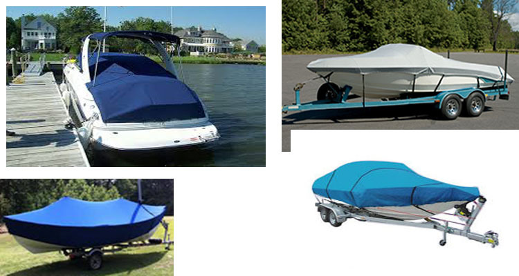 Oxford PVC Silver Polyster Material Boat Cover