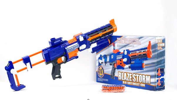 Boys Electric Toy Battery Operated Soft Dart Gun (H3599022)