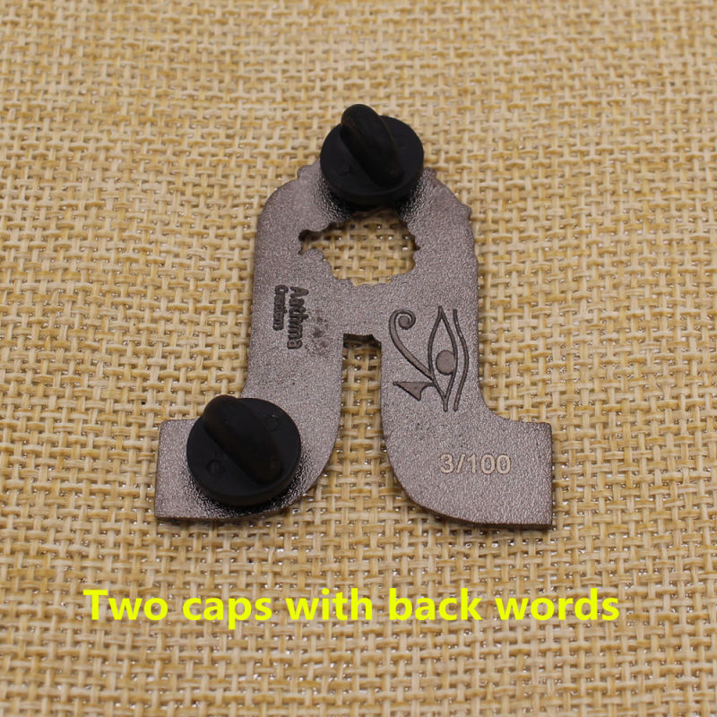 Custom Your Shape Complex Black Nickel Soft Enamel Pin Badge