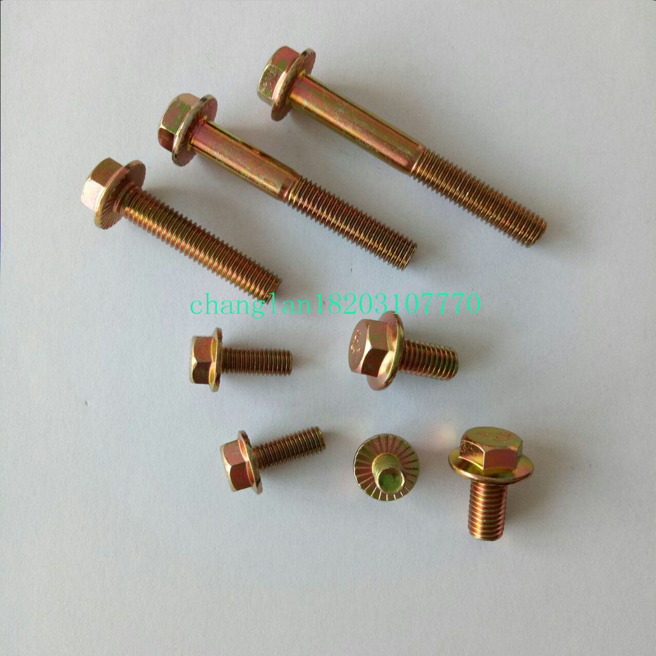 Hex flange bolt full thread 