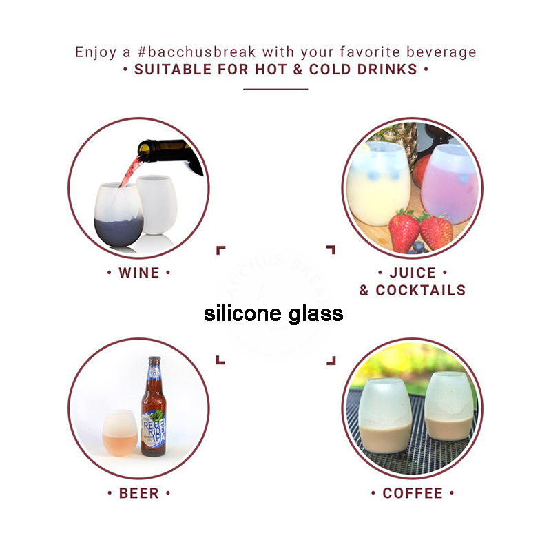 Portable Silicone Wine Glasses