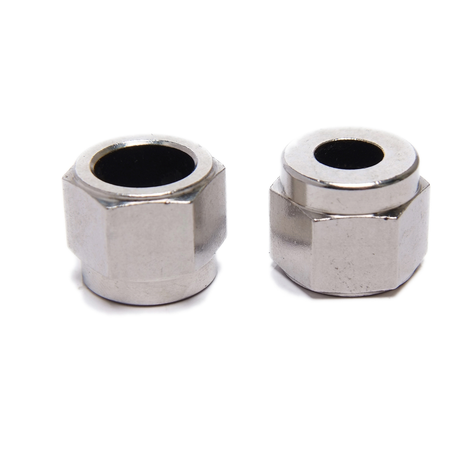 Tuercas tubulares altas lisas y con acabado negro plain and black finish high tubular nuts